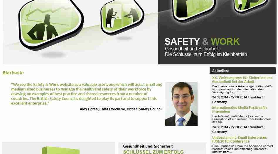 www.safety-work.org Gesundheit und Sicherheit: Die Schlüssel zum Erfolg im Kleinbetrieb
