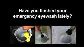 Have you flushed your emergency eyewash lately?