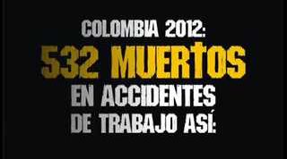 La muerte también trabaja: Seguridad en el trabajo en alturas, Colombia 2012